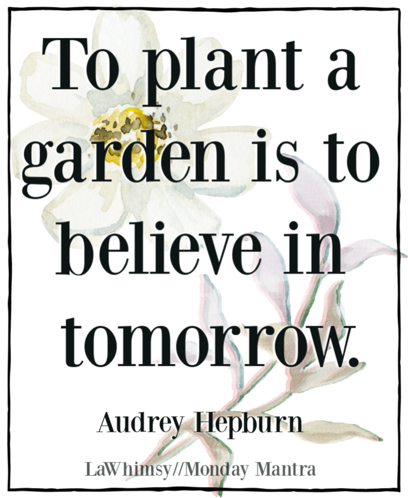 To plant a garden is to believe in tomorrow book