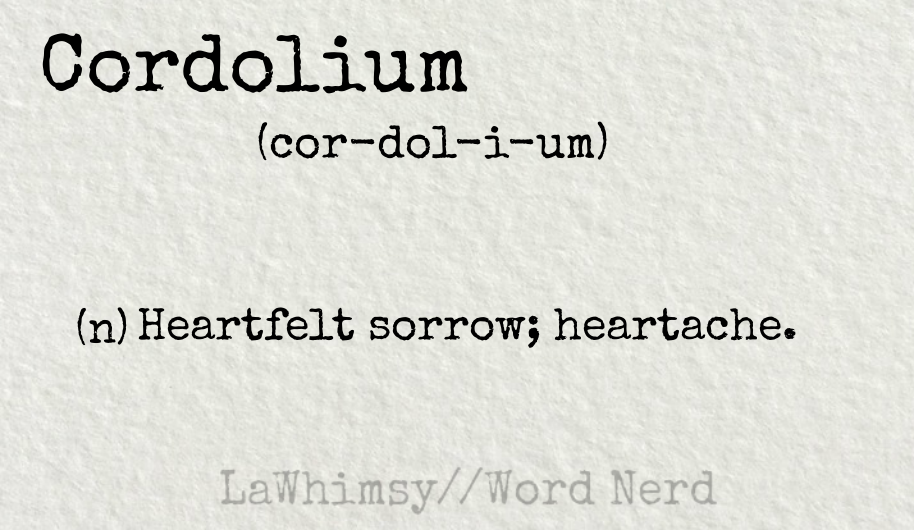 cordolium definition Word Nerd via LaWhimsy